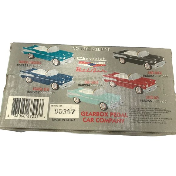 Gearbox 1997 Vintage 1957 Chevy Bel Air Convertible Serial #05367 Pedal Car New - Picture 2 of 9